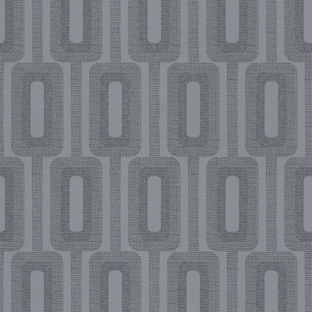 Retro Key Wallpaper in Charcoal and Silver