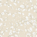 Spring Blossom Wallpaper in Cream