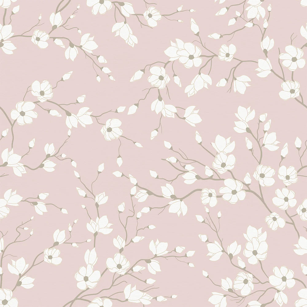 Sample of Spring Blossom Wallpaper in Pink