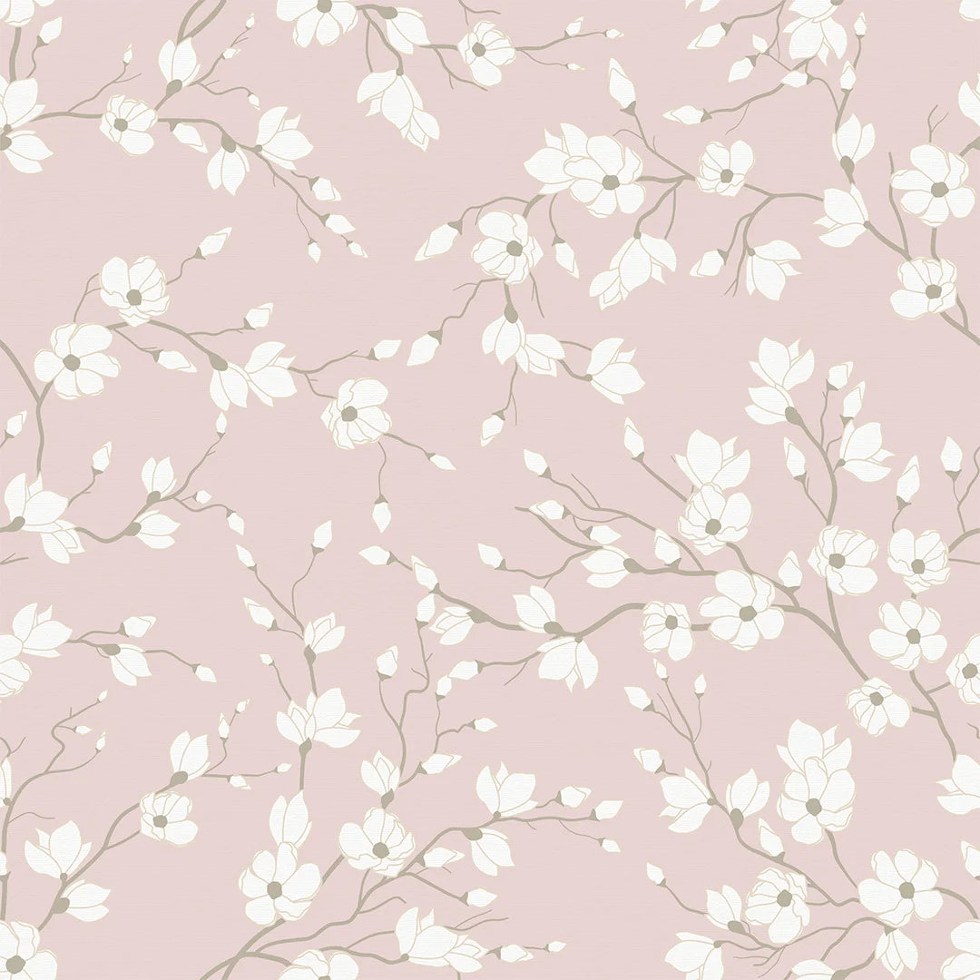 Sample of Spring Blossom Wallpaper in Pink