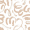 Squiggle Wallpaper in White and Beige
