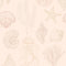 Summer Seashells Wallpaper in Terracotta