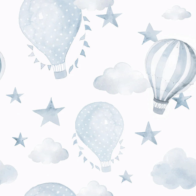 The Great Adventure Wallpaper in Blue and White