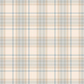 Traditional Check Wallpaper in Cream and Blue