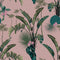 Tropical Paradise Wallpaper in Dusky Pink