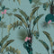 Tropical Paradise Wallpaper in Teal