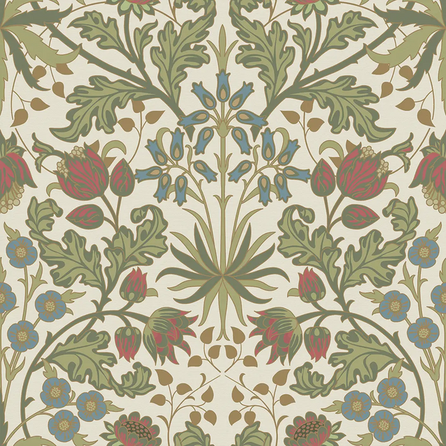 Tulip Trellis Wallpaper in Cream