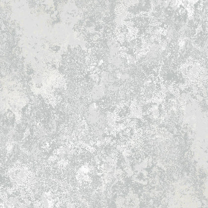 Turin Industrial Wallpaper Soft Grey and Silver
