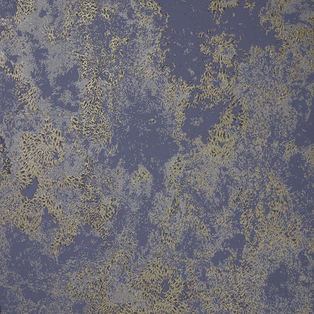 Turin Industrial Wallpaper in Navy and Gold
