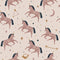 Twinkle, Twinkle Unicorn Wallpaper in Dusky Pink and Navy