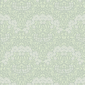 Vintage Daisy Wallpaper in Sage and White