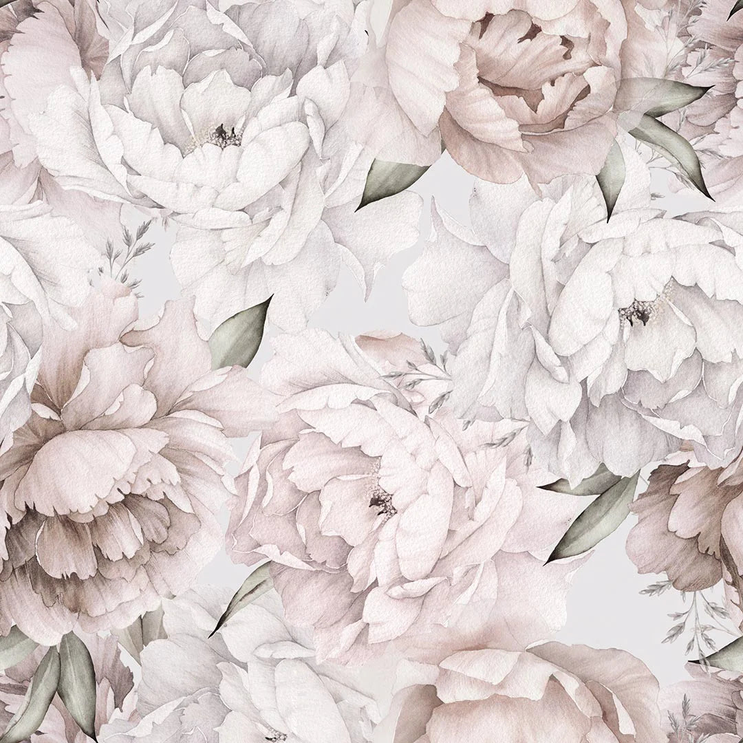 Sample of Vintage Peony Wallpaper in blush