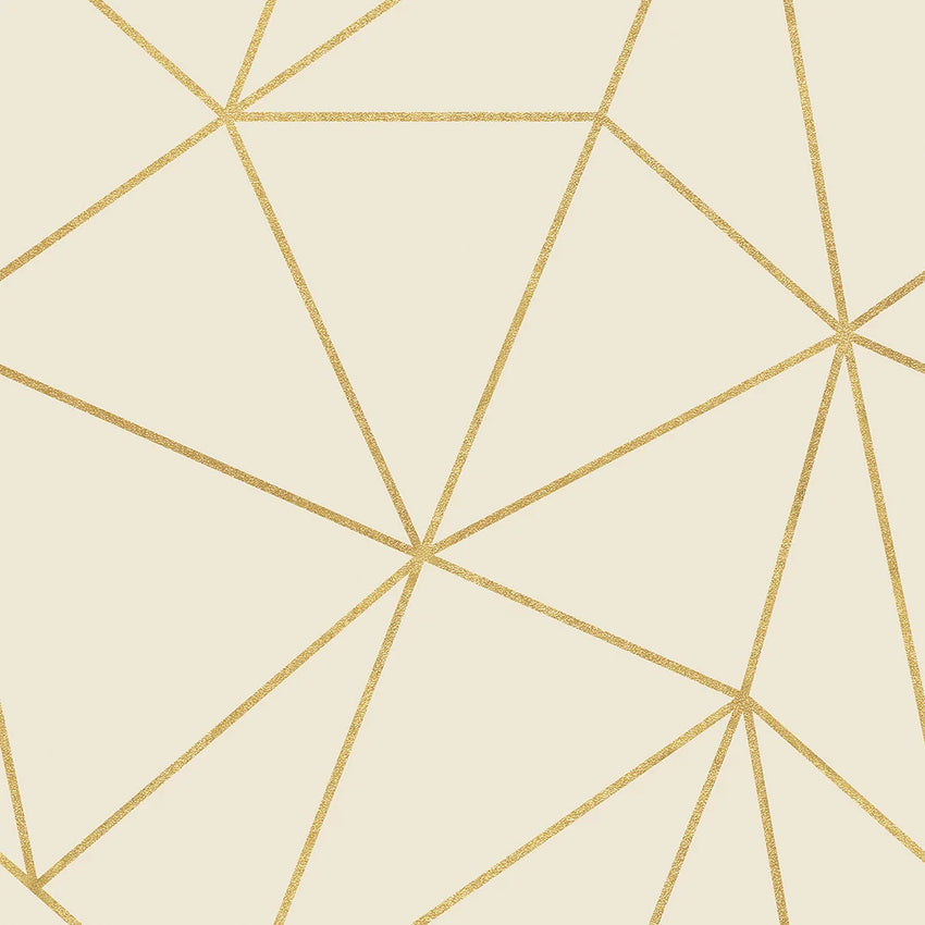 Sample of Zara Wallpaper in Cream and Gold