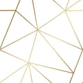 Zara Shimmer Metallic Wallpaper in White and Gold