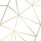 Zara Shimmer Metallic Wallpaper in White and Gold