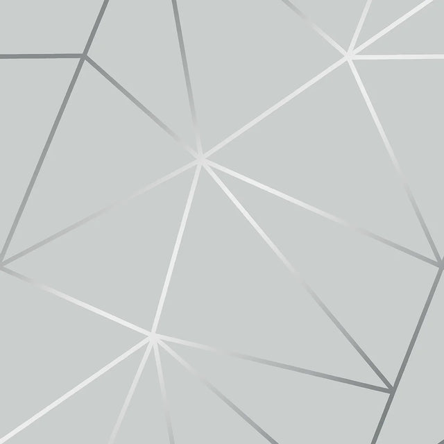 Zara Shimmer Metallic Wallpaper in Soft Grey and Silver