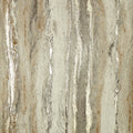 Zeus Metallic Wallpaper in Warm Grey and Sand and Metallic Gold