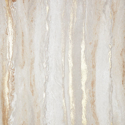 Sample of Zurich Metallic wallpaper cool grey with metallic gold (53 x 30cm)