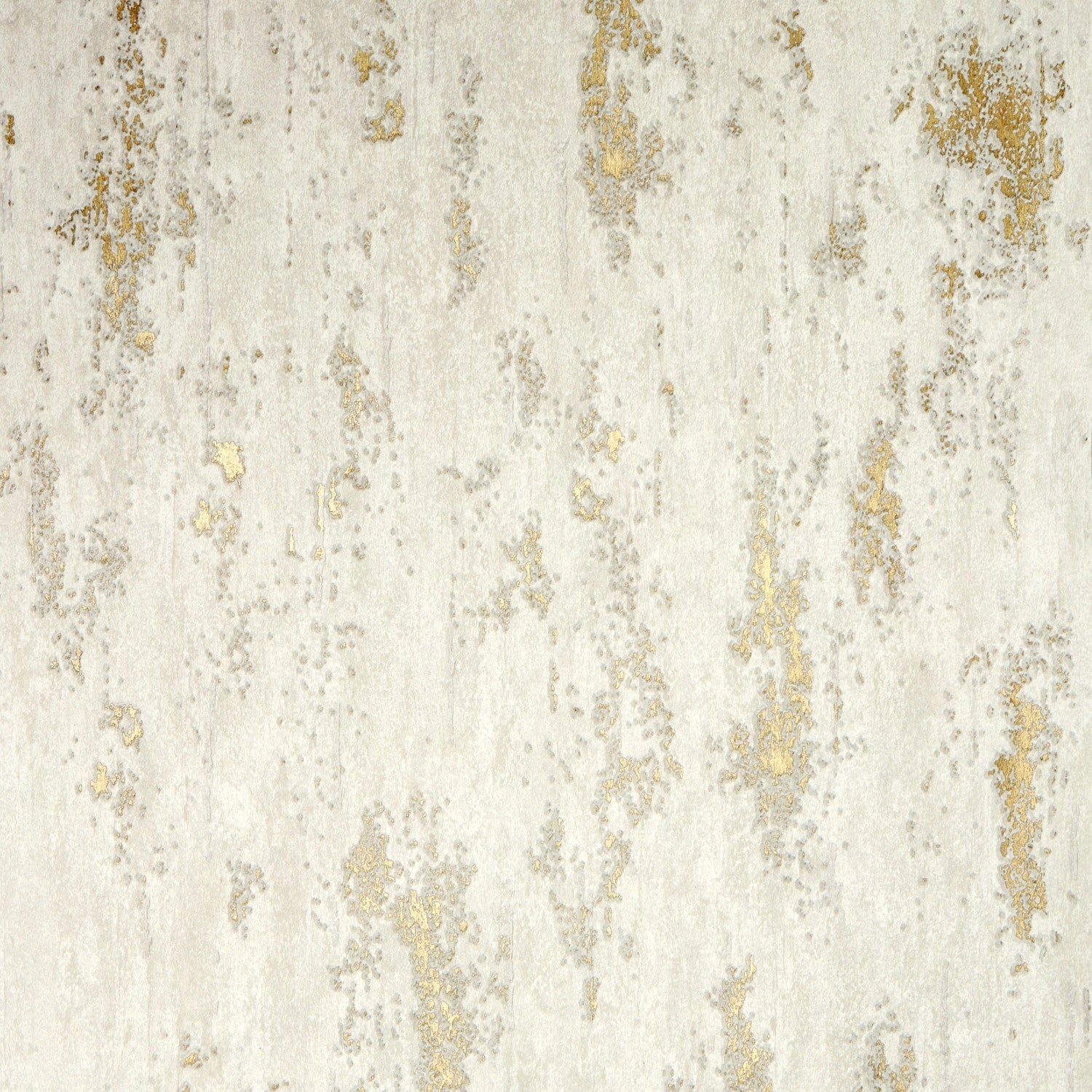 Manhattan Modern Wallpaper in White & Gold