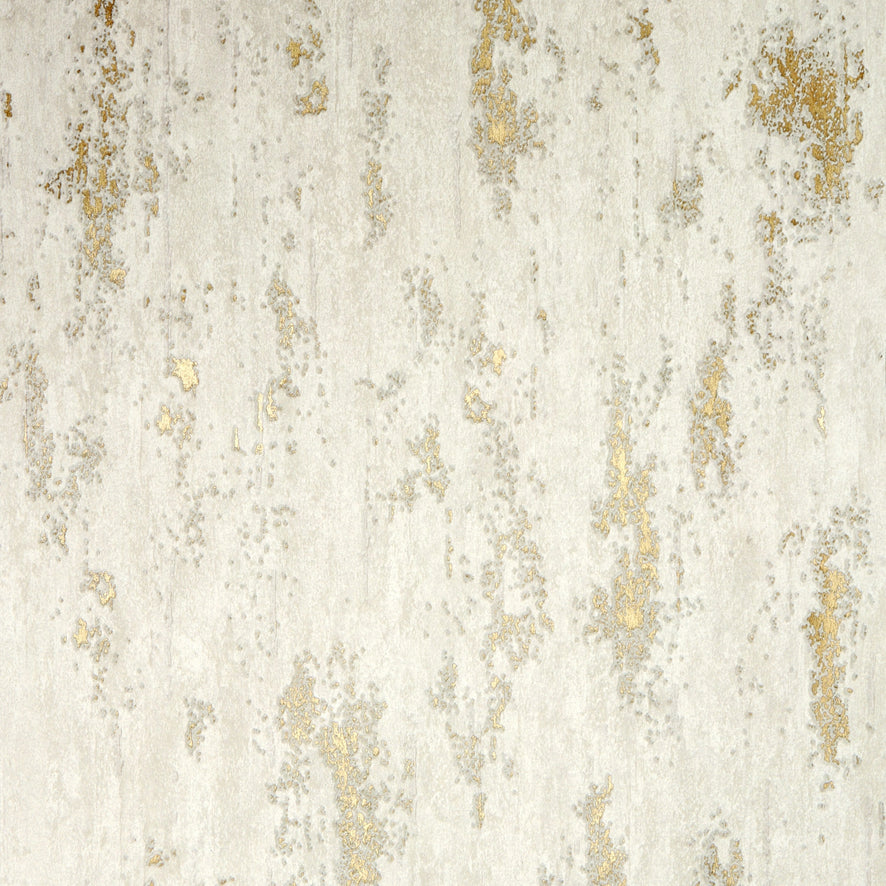 Manhattan Modern Wallpaper in White & Gold