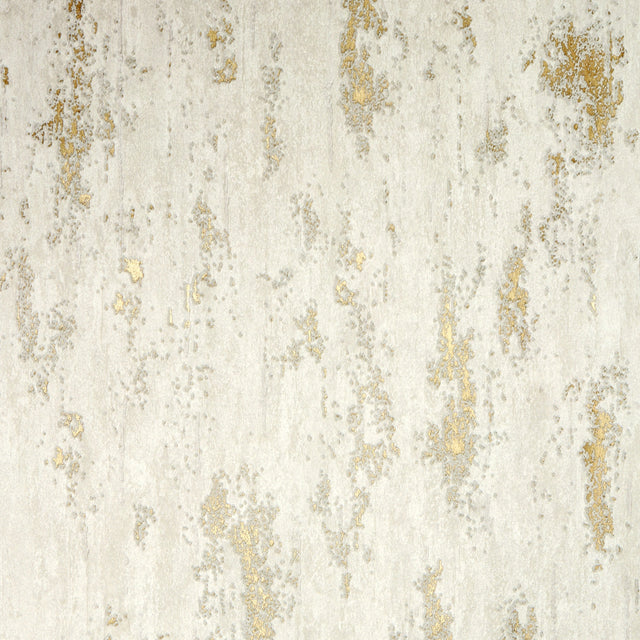 Manhattan Modern Wallpaper in White & Gold