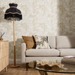 Adelaide Tropical Wallpaper in White and Gold