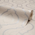 Calico Trellis Wallpaper in Neutral