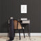Contemporary Wood Slat Ebony