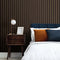 Contemporary Wood Slat Walnut