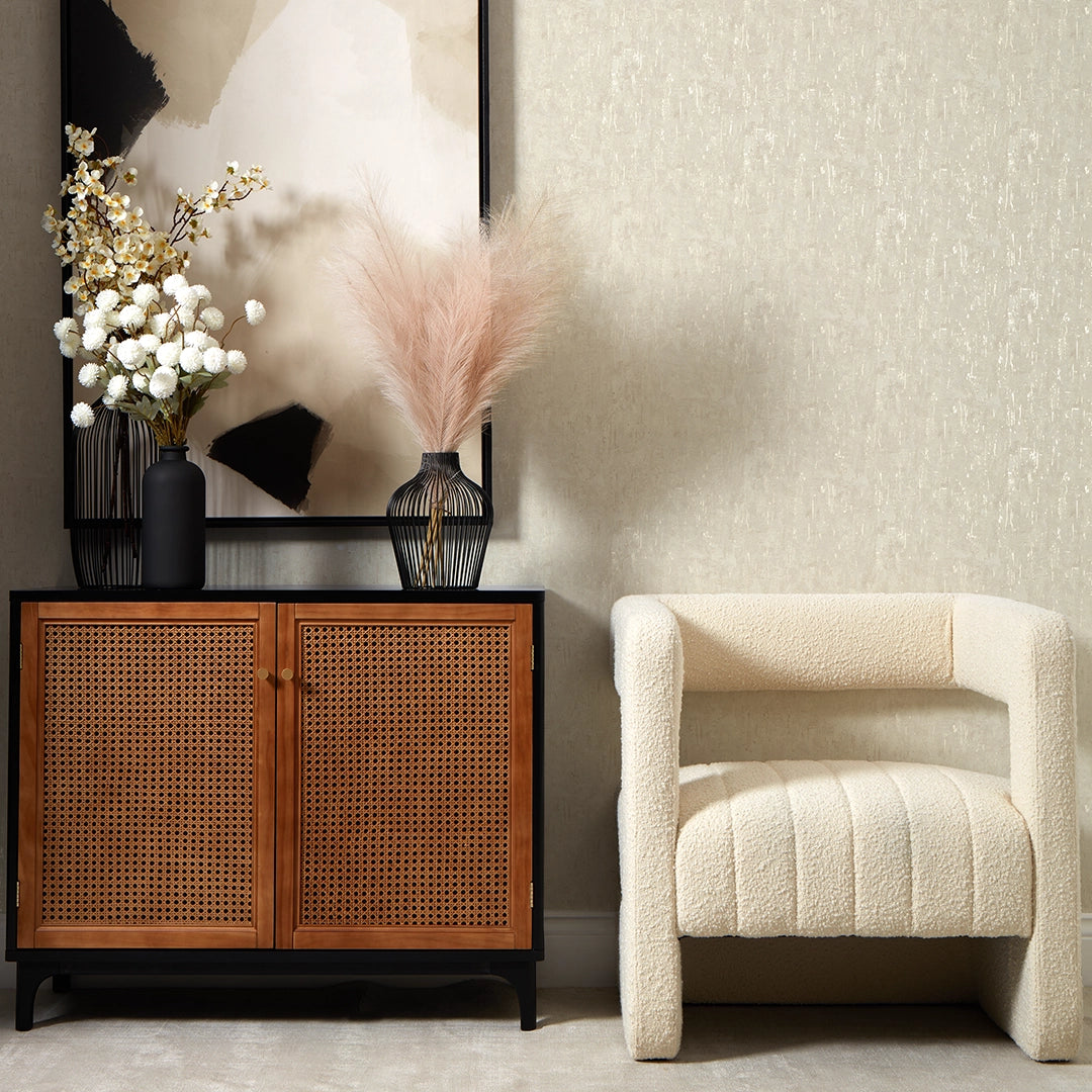 Howson Wallpaper in Ivory and Gold