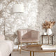 Liquid Marble Wallpaper in Taupe