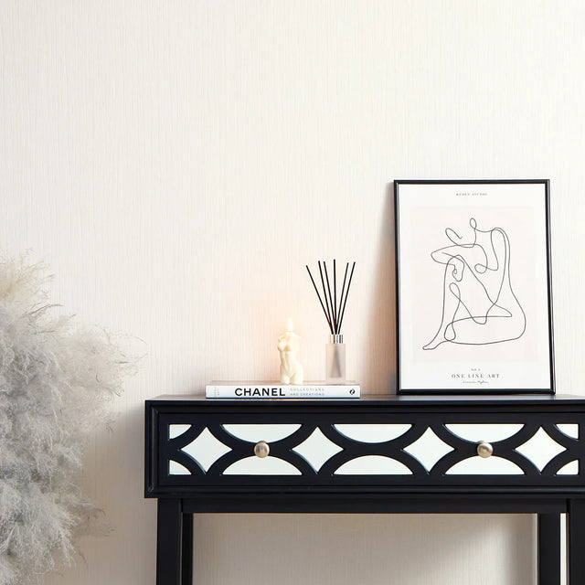 Sparkle Plain Texture Wallpaper in White