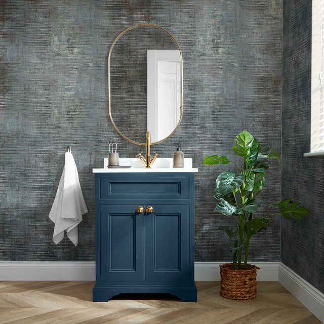 Midtown Wallpaper in Blue