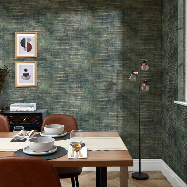 Midtown Wallpaper in Green