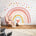 Over The Rainbow Mural in Pink, Ochre and Blue