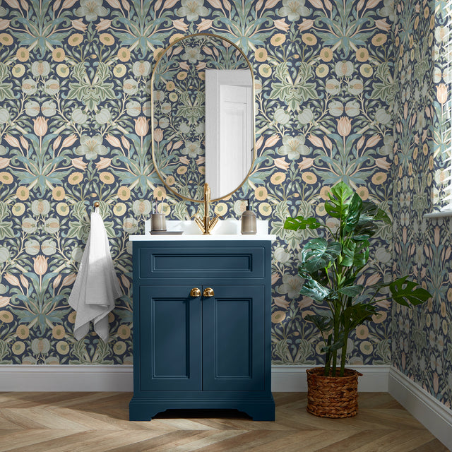 Pomegranate Grove Wallpaper in Navy