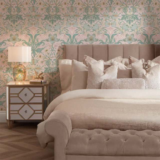 Pomegranate Grove Wallpaper in Pink