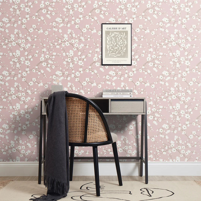 Spring Blossom Wallpaper in Pink
