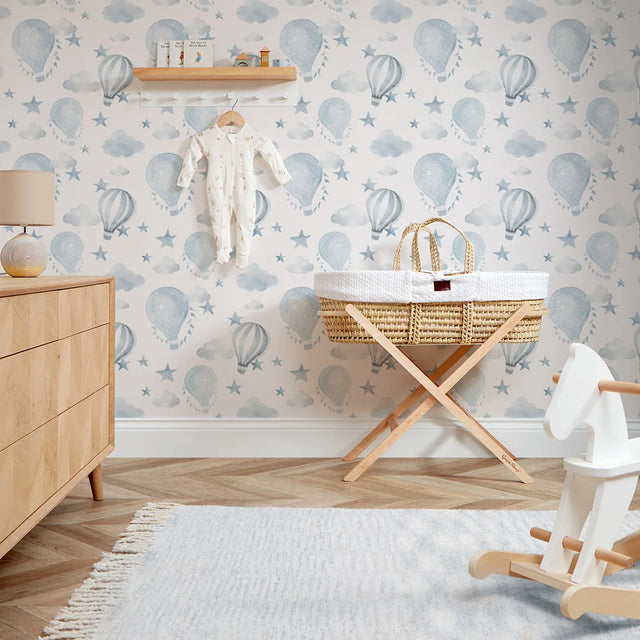 The Great Adventure Wallpaper in Blue and White