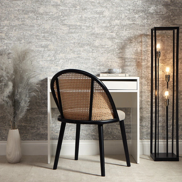 Valencia Wallpaper in Silver