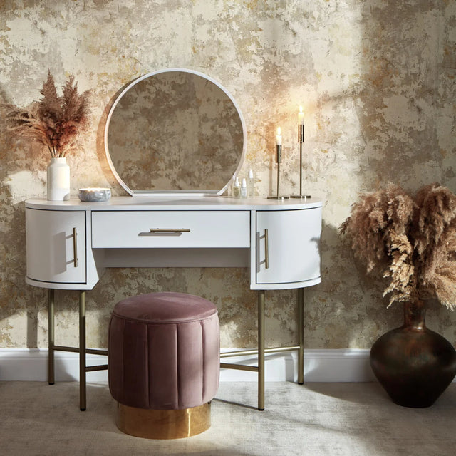 Patina Concrete Effect Wallpaper in Cream & Gold