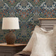 Artist's Garden Wallpaper in Navy and Gold