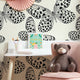 Butterfly Garden Wallpaper in Cream and Black