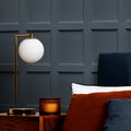 Classic Wood Panel Wallpaper in Blue
