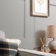 Contemporary Wood Panel Wallpaper in Soft Grey