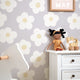 Ditsy Daisy Wallpaper in Lavender