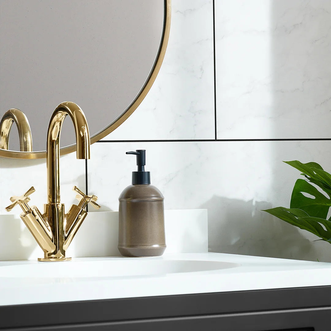 Florence Marble Wallpaper in Charcoal Grey