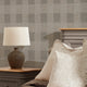 Isla Check Wallpaper in Taupe