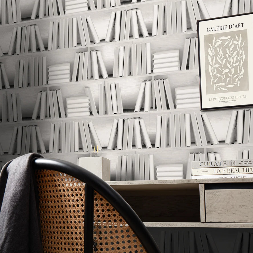 Wallpaper Library. Design Modern Library Wall Painting The Library Wall Art | Fab Home Interiors