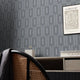 Retro Key Wallpaper in Charcoal and Silver